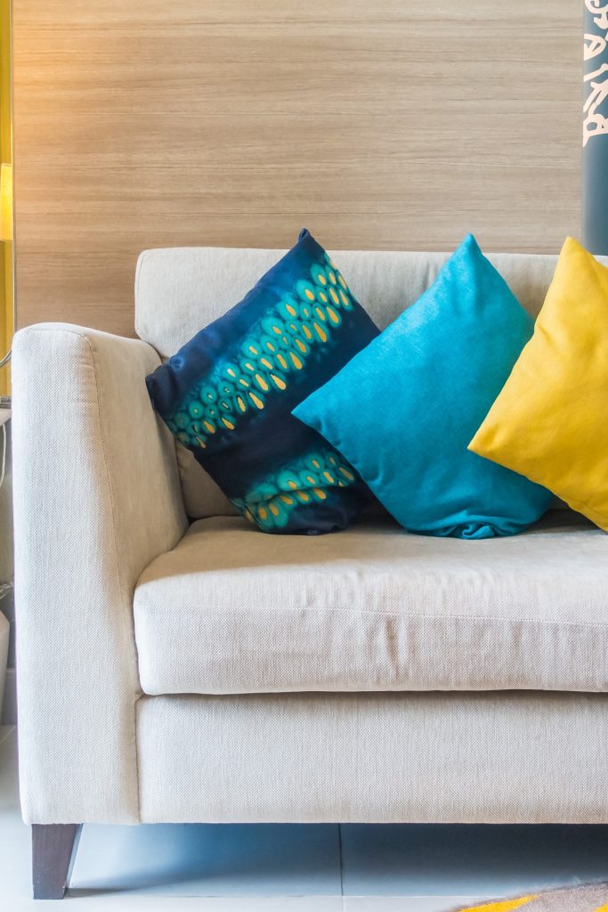Colorful Cushions on a sofa